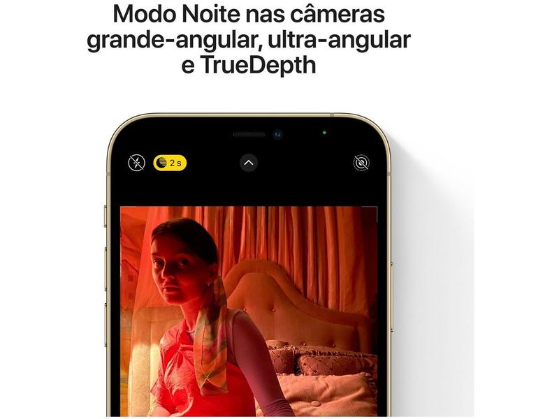 iPhone 12 Pro Max Apple 512GB Dourado 6,7” - Câm. Tripla 12MP iO